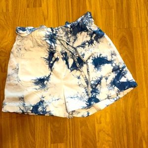Tie dye shorts